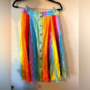Rainbow & Heart A-Line Skirt